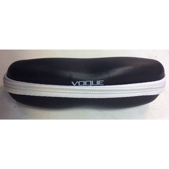 Vogue Eyeglasses Semi Rigid Case Black & White Zipper GnuFashion - Picture 1 of 8